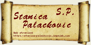 Stanica Palačković vizit kartica